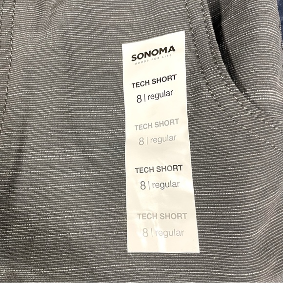 Youth Boys Size 8 Outfit. NWT gray Shorts with gently used navy v neck shirt. - Picture 3 of 8